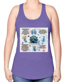 Straight Aquarius 468# - aquarius -Racerback Tank