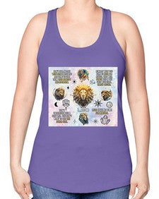 Straight Leo 473# - leo -Racerback Tank