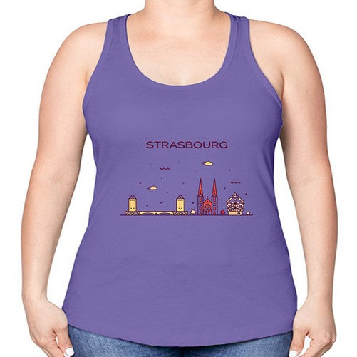 Strasbourg 1898# - cities -Racerback Tank