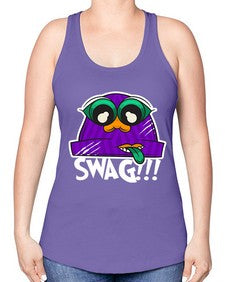 Swag beanie 247# - cartoon general -Racerback Tank