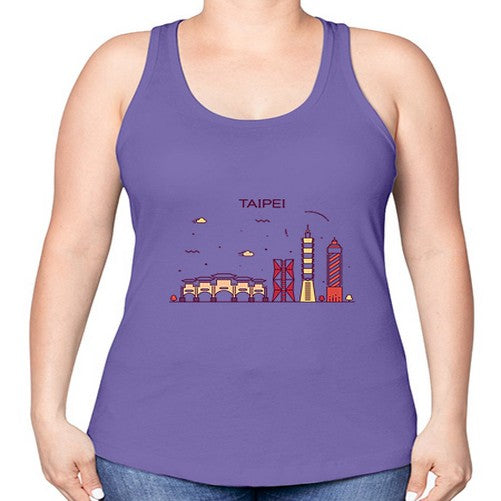 Taipei 1937# - cities -Racerback Tank
