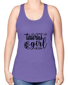 Taurus girl 499# - taurus -Racerback Tank