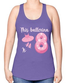 Th birthday ballet dancer ballerina 46# - ballet -Racerback Tank
