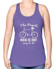 The bicycle kick is not easy to do 3# - bicycle -Racerback Tank