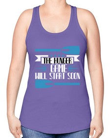 The hunger game will start 40# - boats -Racerback Tank