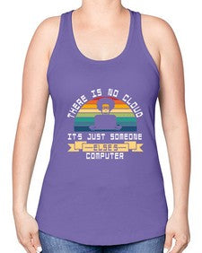 There is no cloud 11# - computer -Racerback Tank