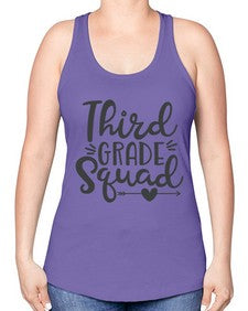 Third Grade Squad 975# - third grade -Racerback Tank