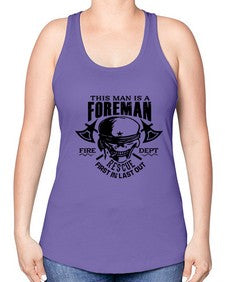 This man is 1166# - skull and bones -Racerback Tank
