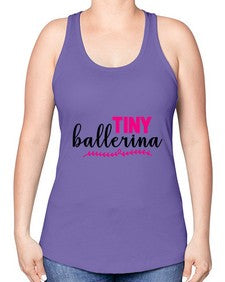 Tiny ballerina 202# - ballet -Racerback Tank