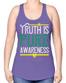 Truth is pure awareness Style 10# - Self awareness -Racerback Tank