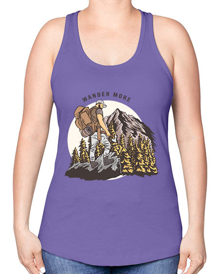 Wander More 3# - nature -Racerback Tank