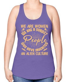 We are women we are people 42# - ufo -Racerback Tank