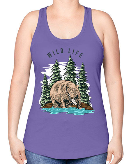 Wild Life 1# - nature -Racerback Tank