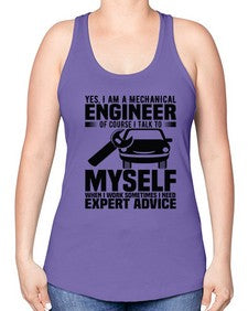 Yes I Am A Mechanical Style 1671# - engineer -Racerback Tank