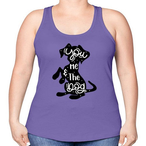 You Me The Dogs Style 4# - dogs -Racerback Tank