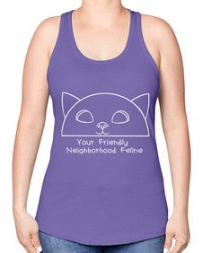 Your Friendly Neighborhood - cats -Racerback Tank