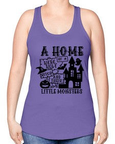 a home of a were wolf witch and their little monsters 53# - witch -Racerback Tank
