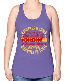 a mothers arms are made of tenderness and children sleep soundly in them 28# - parents day -Racerback Tank