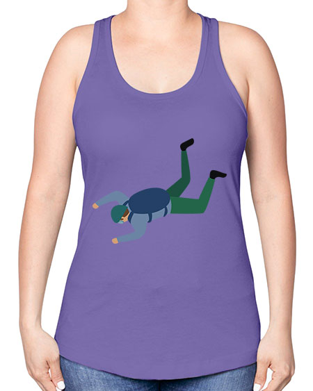 all in one 01# - parachute -Racerback Tank