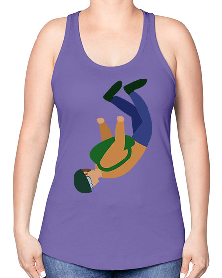 all in one 03# - parachute -Racerback Tank