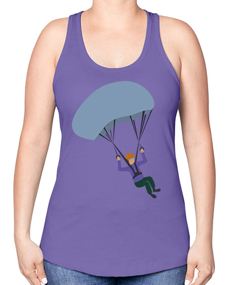 all in one 06# - parachute -Racerback Tank