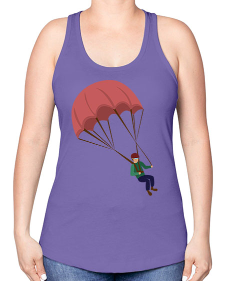 all in one 07# - parachute -Racerback Tank
