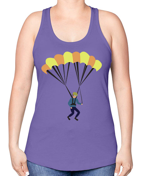 all in one 08# - parachute -Racerback Tank
