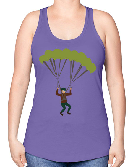 all in one 11# - parachute -Racerback Tank