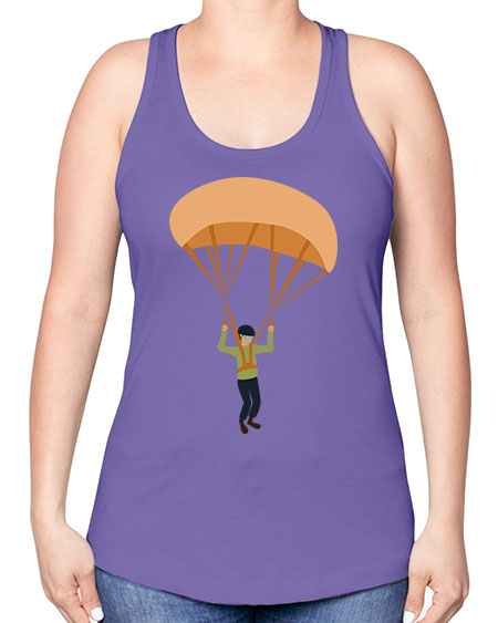all in one 13# - parachute -Racerback Tank