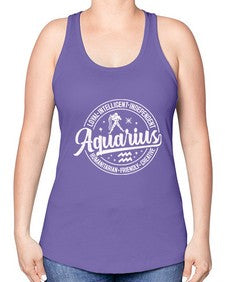 aquarius 77# - aquarius -Racerback Tank