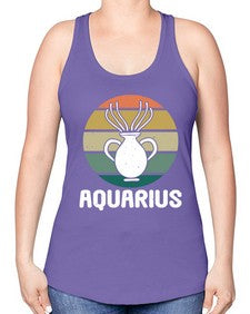aquarius 78# - aquarius -Racerback Tank
