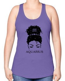 aquarius 81# - aquarius -Racerback Tank