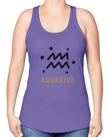 aquarius 83# - aquarius -Racerback Tank