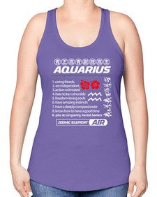aquarius 85# - aquarius -Racerback Tank