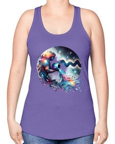 aquarius 88# - aquarius -Racerback Tank