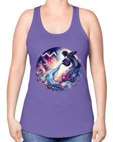 aquarius 89# - aquarius -Racerback Tank