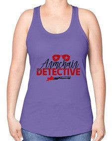 armchair detective 238# - true crime -Racerback Tank
