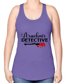 armchair detective 239# - true crime -Racerback Tank