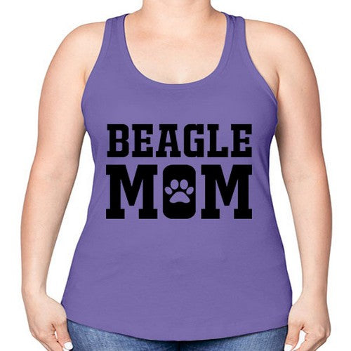 beagle mom 54# - dogs -Racerback Tank