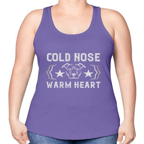 cold nose warm heart Style 48# - dogs -Racerback Tank