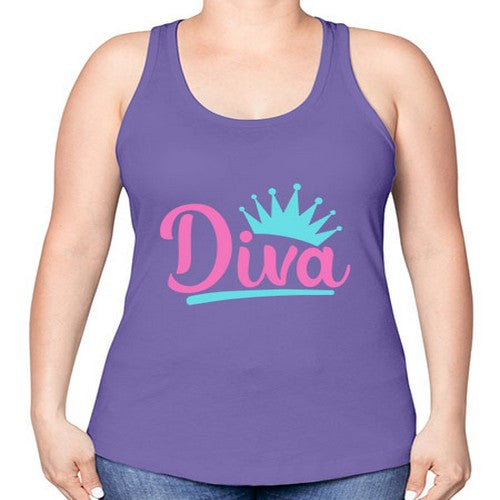 diva Style 121# - dogs -Racerback Tank