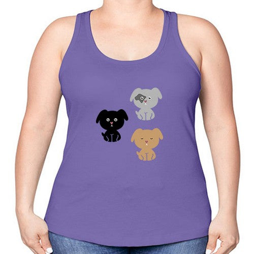 dogs 137# - dogs -Racerback Tank
