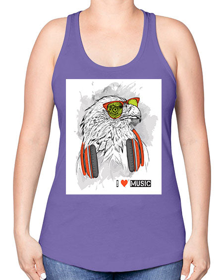 eagle 1# - birds -Racerback Tank