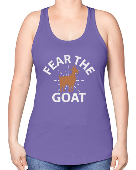 fear the goat Style 4# - goat -Racerback Tank