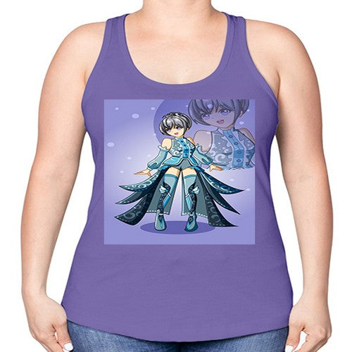 game of beautiful girl140# - anime -Racerback Tank
