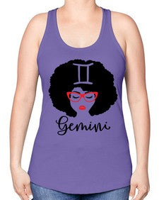 gemini 235# - gemini -Racerback Tank