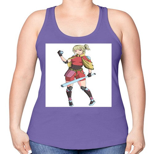 girl bring stick3# - anime -Racerback Tank