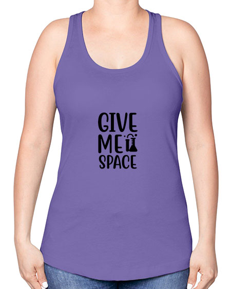 give me space 28# - space -Racerback Tank