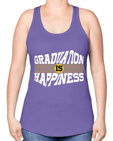 graduation is happiness 223# - graduation -Racerback Tank