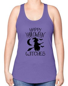 happy halloween witches 35# - witch -Racerback Tank